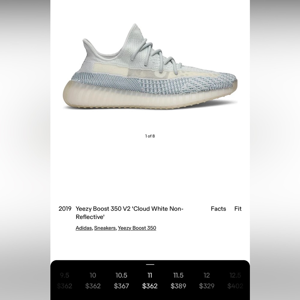 Yeezy Boost 350 V2 Cloud White Non-Refelctive